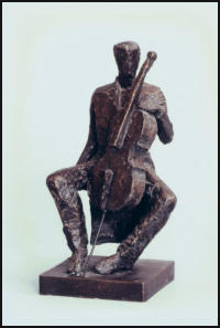 Christine Dewerny I Bildhauerin I Berlin I Bronze I Cellist