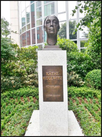 Christine Dewerny I Bildhauerin I Berlin I Porträt Bronze I Käthe Kollwitz - Straße der Erinnerung